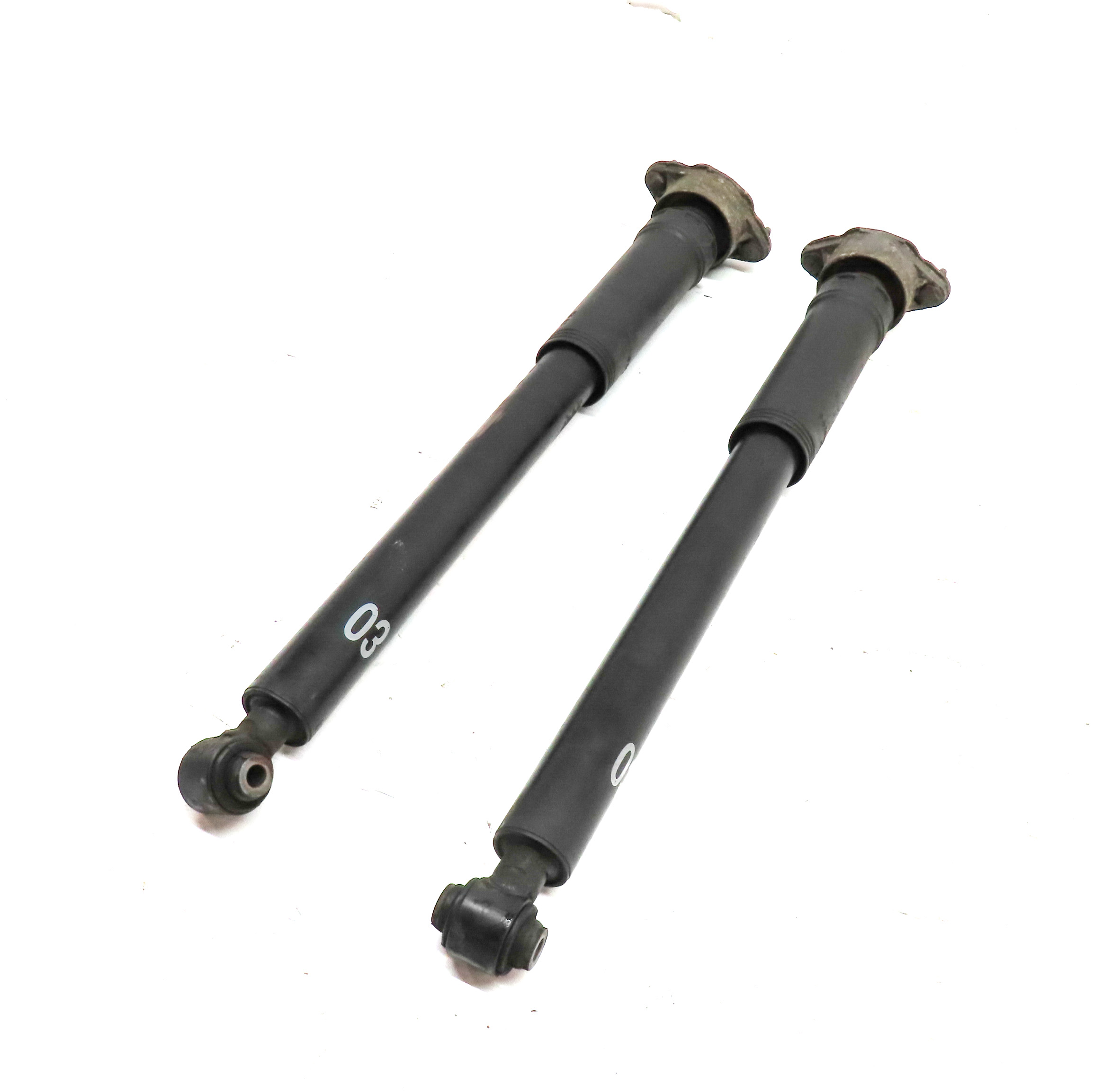 13 MERCEDES C300 (W204) AWD REAR LEFT & RIGHT SPORT SUSPENSION SHOCK STRUT SET/2 — exact item pictured